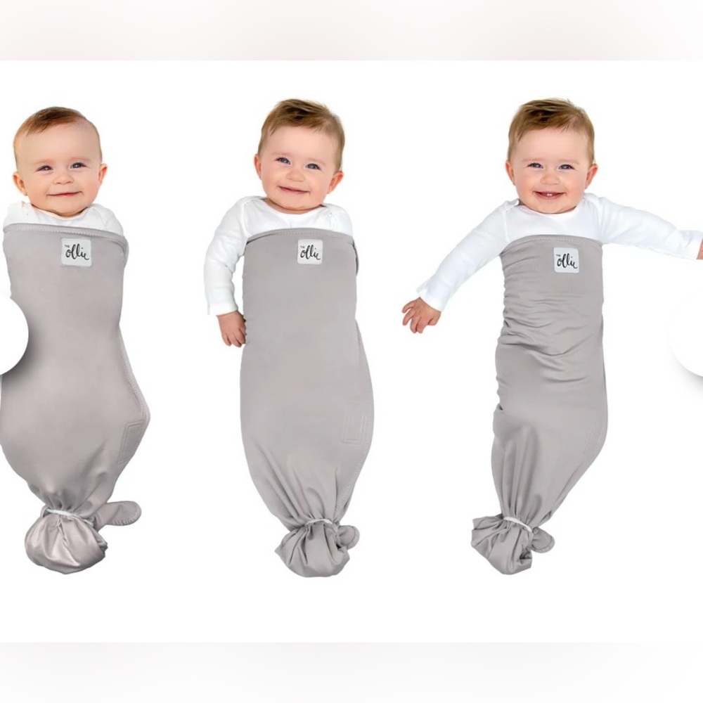 Ollie Swaddle - Soft Gray Sleep Sack for Babies - used less than 10x